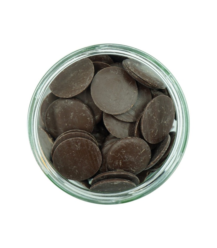 Palets de chocolat noir vrac bio pâtisserie encas bocal consigné